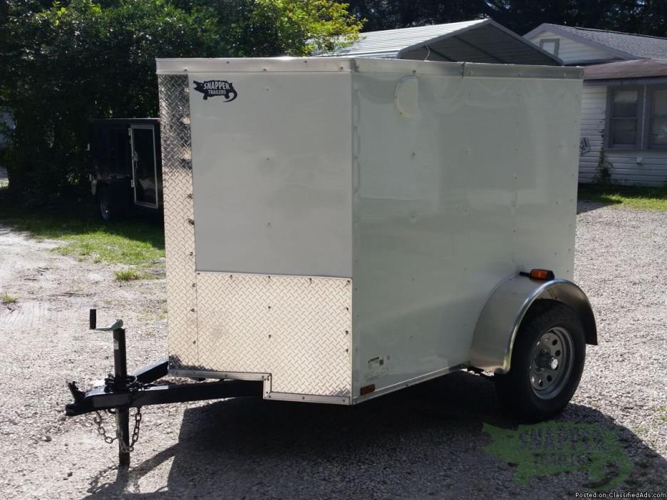 NEW!! 5 ' by6 ' Trailer w/Vnose,NO Side Door  GREAT TRAILER!