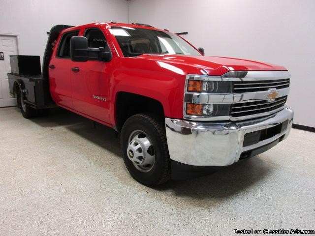 2015 Chevrolet 3500 4wd Diesel Automatic Crew Cab Flatbed