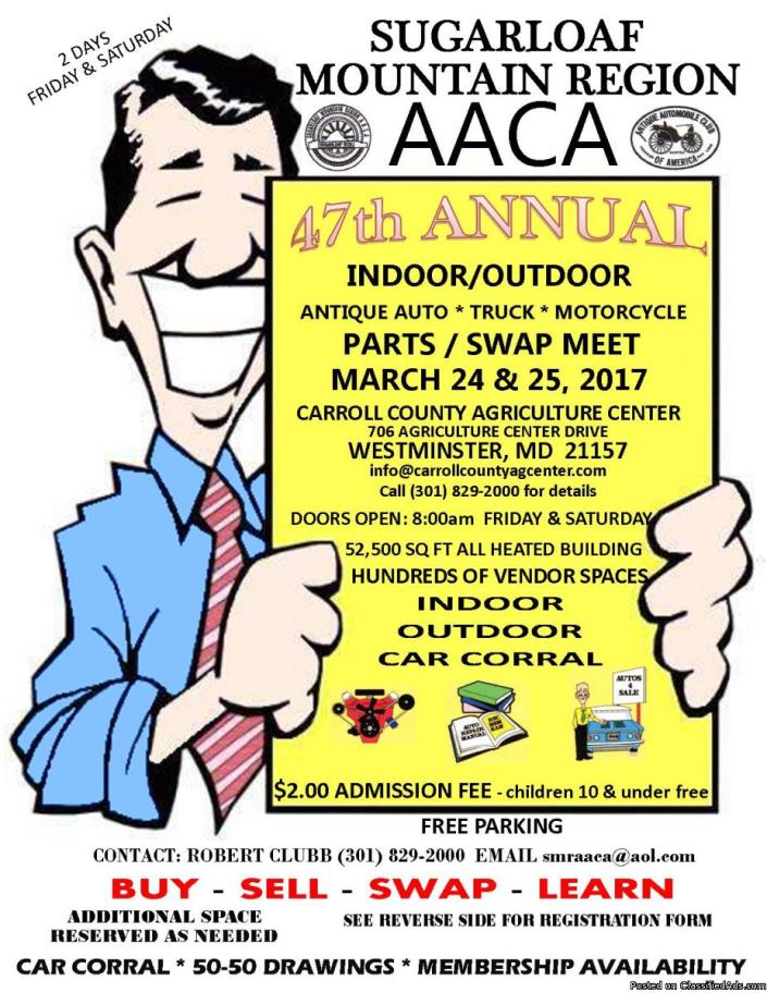 AACA Sugarloaf Mountain 47th Annual Parts/Swap Meet
