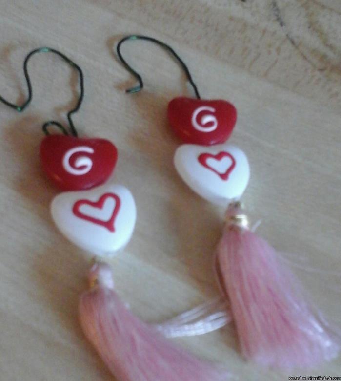 Heart earrings valentine's day, 0