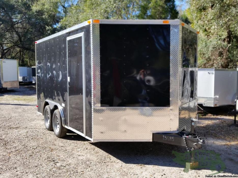 ATV Trailer w/ Rear Ramp Door, RV Side Door -8.5ft by14ft New trailers