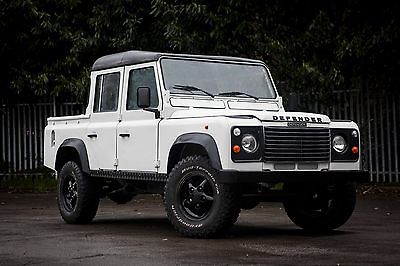 1980 Land Rover Defender 110 double cab 1991 Land Rover Defender 110 Double Cab / Crew Cab, pick up LHD white truck