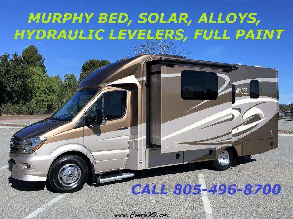 2017 Renegade Vienna 25MBS MURPHY BED Slide-Out Full Paint MBZ DSL