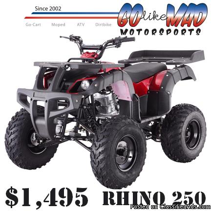 Rhino 250 - Brand New! Sold Assembled. Out-the-door price!