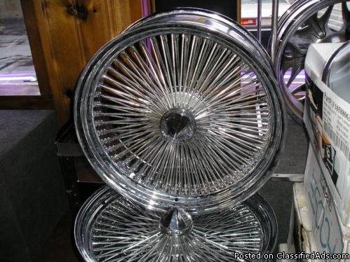 4 22 inch wire wheels atlanta (with shipping available