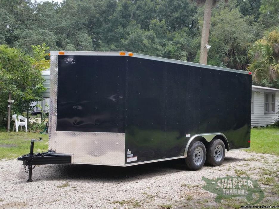 Toy Hauler 8.5 foot by 16 foot with Side Door and D Rings for sale