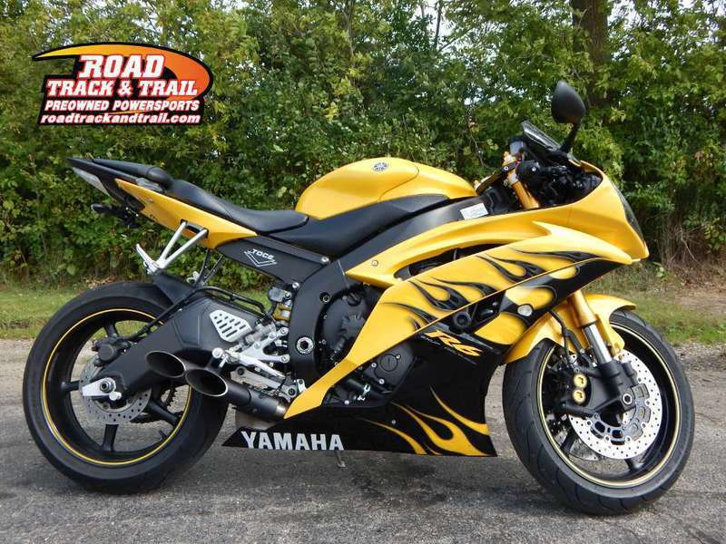 2008 Yamaha YZF-R6 Cadmium Yellow w/Flames