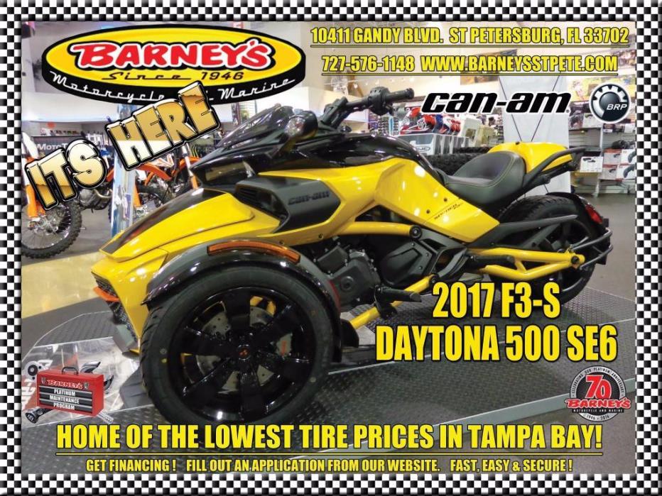 2017 Can-Am Spyder F3-S Daytona 500 SE6