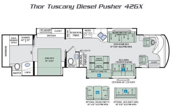 2016 Thor Tuscany 42GX