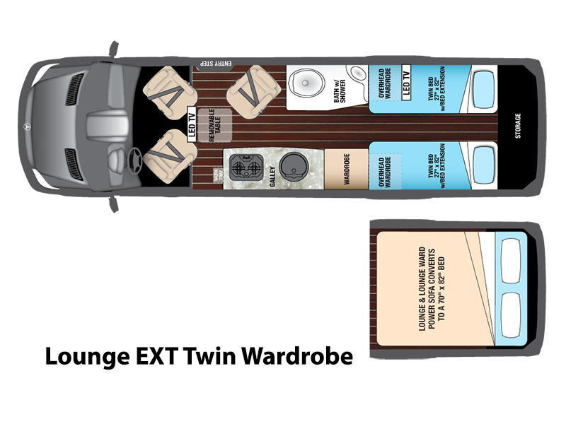 2016 Airstream Interstate Lounge EXT Twin