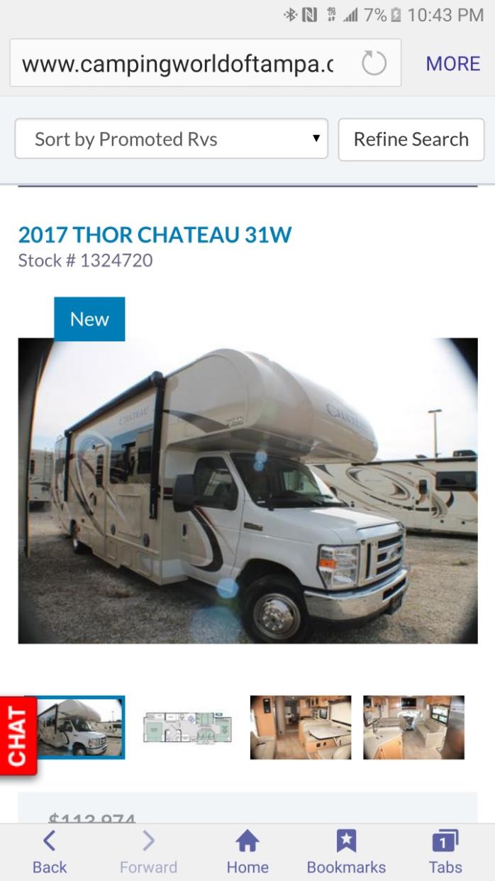 2017 Thor Motor Coach CHATEAU 31