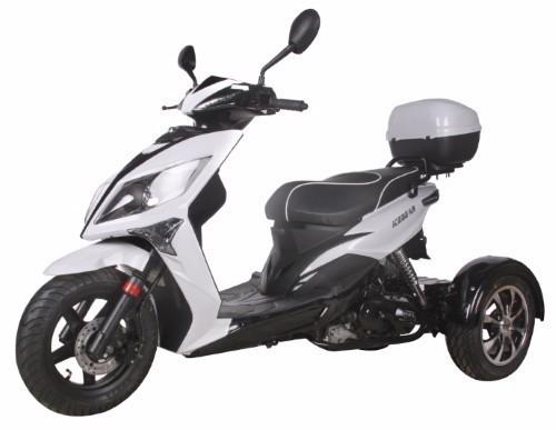 2016 Mrm 50cc 4 Stroke Automatic 3 Wheel Trike Scooter Moped