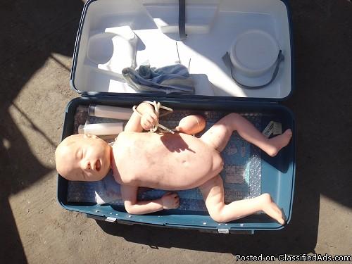 LAERDAL RESUSCI-BABY BASIC - NURSING/EMT INFANT CPR MEDICAL TRAINING DOLL