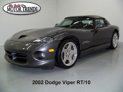 Dodge : Viper RT/10 HARDTOP 2002 dodge viper hardtop rt 10 rt 10 chrome polished wheels leather 26 k