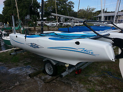 Hobie Cat Wave Sail Boat with Trailer