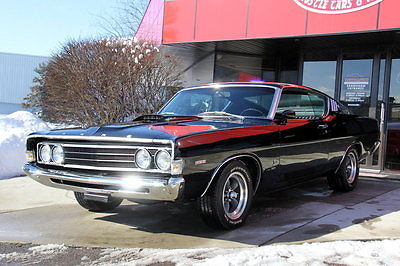 Ford : Torino 69 ford torino 428 q code numbers matching rare gorgeous c 6 trans black beauty