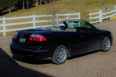 Saab : 9-3 Black 2004 saab 9 3 arc convertible