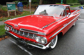 Chevrolet : El Camino 1959 chevy el camino extensive body off frame restored car 348 v 8 559 miles