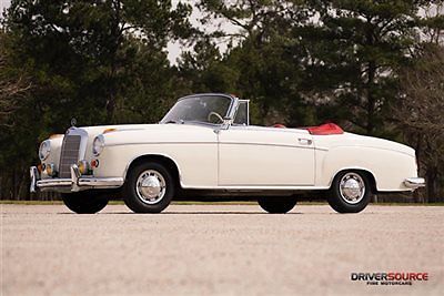 Mercedes-Benz : 200-Series Cabriolet 1960 mercedes benz 220 se ponton cabriolet column shift a true beauty