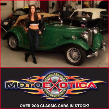 MG : T-Series Roadster  1950 mg td roadster 100 hp texas car right hand drive nut and bolt restoration