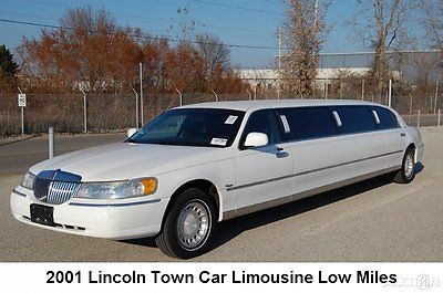 Lincoln : Town Car Executive 2001 executive limo limousine low miles used 4.6 l v 8 16 v automatic rwd sedan