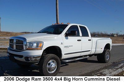Dodge : Ram 3500 SLT 2006 ram 3500 4 x 4 slt cummins turbo 5.9 l i 6 24 v automatic 4 wd pickup truck 1 ton