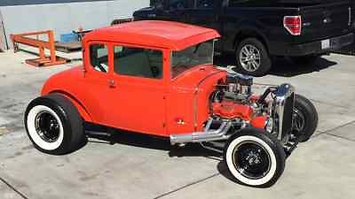 Ford : Model A HiBoy 1930 ford model a five window hiboy coupe 409 dual quad tci chassis driver