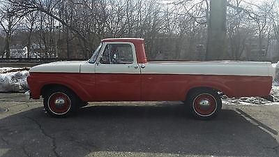 Ford : F-100 F-100- 1961 ford f 100 pickup base 4.8 l v 8 8 foot unibody rare clean look