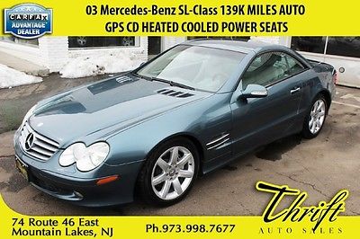 Mercedes-Benz : SL-Class SL500 03 mercedes benz sl class 139 k miles auto gps cd heated cooled power seats