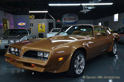 Pontiac : Trans Am Great Condition Y88 Special Edition (SE), PHS Documented, LOADED, T-Tops, Gold/Camel
