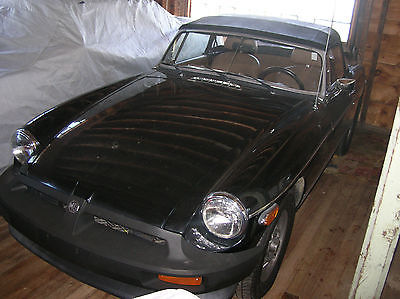 MG : MGB LE Limited Edition Black & Beige Convertible. 44500 Orig Miles. Orig Window Sticker. Very Good Cond