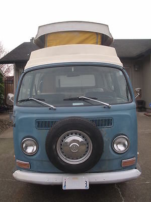 Volkswagen : Bus/Vanagon Camper Van Pop Top 1971 vw classic pop top camper