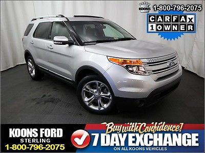 Ford : Explorer Limited 4wd Factory Certified~Navigation~Moonroof~Quad Heated Seats~3rd Row~Leather~Rear Cam