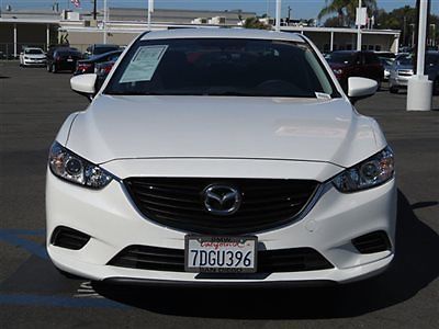 Mazda : Mazda6 i BARGAIN CORNER Low Miles 6-speed Gasoline 2.5L 4 Cyl Snowflake White Pearl Mica