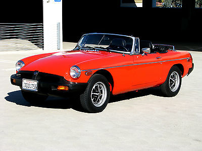 MG : MGB Convertible Roadster 1979 mgb convertible roadster perfect survivor with only 8 300 original miles