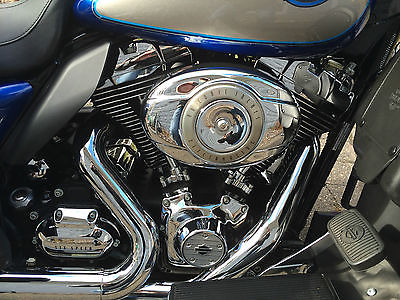 Harley-Davidson : Touring 2009 harley davidson flhtc electra glide classic flame blue pearl pewter pearl