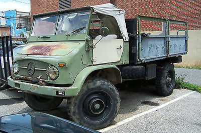 Mercedes-Benz : Other military mercedes unimog for parts military runs and drives