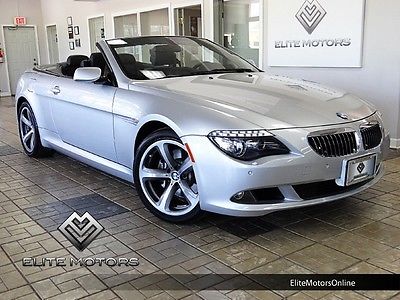 BMW : 6-Series 650i 08 bmw 650 i convertible automatic sport package navi gps low miles bluetooth