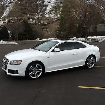 Audi : S5 Base Coupe 2-Door 59 955 miles ibis white with magma red interior prestige technology package