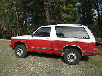 GMC : Jimmy 2-DOOR 1988 red white 4 wd gmc jimmy