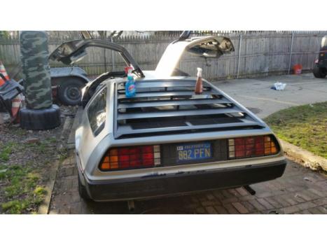 DeLorean 1981 delorean dmc 12 gulwing coupe stainless steel 4000 original miles garage 5 sp