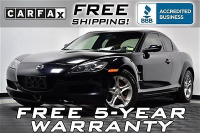 Mazda : RX-8 Sport Loaded Low Miles Free Shipping 5 Year Warranty Rotary RX8 Auto Black