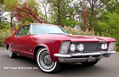 Buick : Riviera Show Condition 64 dual carbs automatic air conditioning full power show quality muscle car