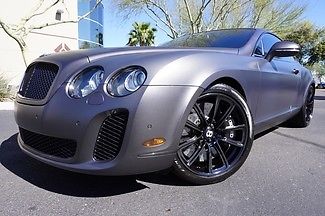 Bentley : Other SuperSports Coupe 10 bentley gt 313 k msrp factory satin gray paint carbon fiber naim supersport