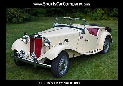 MG : T-Series TD CONVERTIBLE 1953 mg td convertible complete restoration classic beautiful inside and out