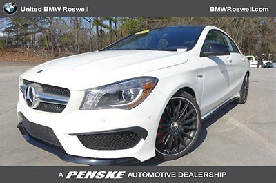 Mercedes-Benz : CL-Class 4dr Coupe CLA45 AMG 4MATIC 4 dr coupe cla 45 amg 4 matic cla class low miles automatic gasoline 2.0 l 4 cyl whi