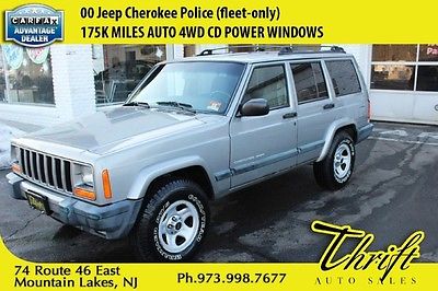 Jeep : Cherokee 4.0L 00 jeep cherokee police fleet only 175 k miles auto 4 wd cd power windows
