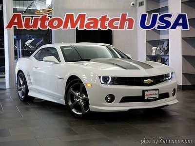 Chevrolet : Camaro RS,Leather 4710 miles 1 owner camaro rs white black back up camera bluetooth