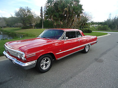 Chevrolet : Impala RED 1963 chevrlot impala absolutely gorgeous in every way stunning condition