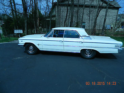Ford : Galaxie Base 1963 ford galaxie base 6.4 l new white paint 4 door hardtop factory all power